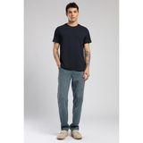 Lee Cooper Baselo Erkek %100 Pamuk O Yaka T-Shirt Lacivert - 004-Mavi