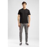 Lee Cooper Baselo Erkek Regular Fit %100 Pamuk Basic Bisiklet Yaka T-Shirt Siyah - 05-Siyah