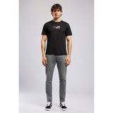 Lee Cooper Basıl Erkek Regular Fit %100 Pamuk Baskılı Bisiklet Yaka T-Shirt Siyah - 05-Siyah
