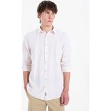 Lee Cooper Beyaz Erkek Regular Fit Gömlek 262 Lcm 241005 Ellıs Bej