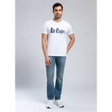 Lee Cooper Bisiklet Yaka Beyaz Erkek T-Shirt 252 Lcm 242001 Londonlogo Beyaz-L - 2XL