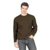 Lee Cooper Bisiklet Yaka Kazak Haki, L, 251 LCM 241054 5201, HAKİ, Erkek