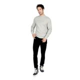 Lee Cooper Bisiklet Yaka Sweatshirt, L, 251 LCM 241030, BUZ GRİ, erkek