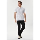 Lee Cooper Bobby Erkek %100 Pamuk Polo Yaka T-Shirt Beyaz - 2XL