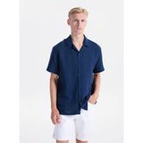Lee Cooper Borle Regular Fit Kısa Kol Gömlek Mavi, L, 262 LCM 241014, MAVİ, Erkek