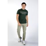 Lee Cooper Cador Erkek %100 Pamuk O Yaka T-Shirt Zümrüt Yeşili - 10-Yeşil