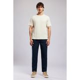 Lee Cooper Conroy Erkek Regular Fit %100 Pamuk Baskılı Bisiklet Yaka T-Shirt Beyaz - 2XL