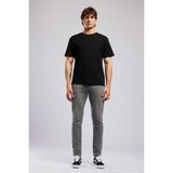 Lee Cooper Conroy Erkek Regular Fit %100 Pamuk Baskılı Bisiklet Yaka T-Shirt Siyah - 05-Siyah - XL