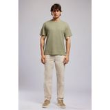Lee Cooper Conroy Erkek Regular Fit %100 Pamuk Baskılı Bisiklet Yaka T-Shirt Yeşil - 10-Yeşil