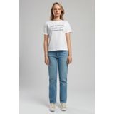 Lee Cooper Cosep Kadın %100 Pamuk O Yaka T-Shirt Beyaz