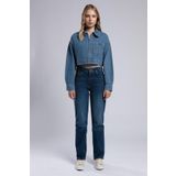 Lee Cooper Crop Kadın Jean Ceket Denim