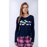 Lee Cooper Daisy Kadın Uzun Kol T-shirt Lacivert