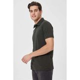 Lee Cooper Daker Erkek Polo Yaka T-Shirt Haki - 10-Yeşil