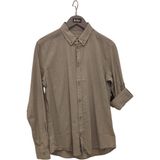 Lee Cooper Darell Erkek %100 Pamuk Uzun Kol Dokuma Gömlek Gri - 2XL