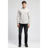 Lee Cooper Darell Erkek Slim %100 Pamuk Klasik Yaka Gömlek Gri