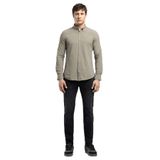 Lee Cooper Darell Slim%100 Pamuk Klasik Yaka Gömlek, M, 262 LCM 241001, Haki, Erkek