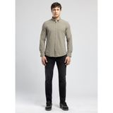 Lee Cooper Darell Slim%100 Pamuk Klasik Yaka Gömlek, S, 262 LCM 241001, Haki, Erkek