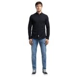 Lee Cooper Darell Slim%100 Pamuk Klasik Yaka Gömlek Siyah, M, 262 LCM 241001, SİYAH, Erkek