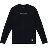 Lee Cooper Deny Erkek %100 Pamuk Uzun Kol T-Shirt Siyah - 05-Siyah