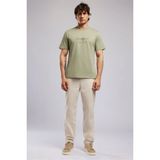 Lee Cooper Desavy Erkek Regular Fit %100 Pamuk Baskılı Bisiklet Yaka T-Shirt Haki - 004-Haki - XL
