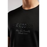 Lee Cooper DESAVY Erkek Regular Fit %100 Pamuk Baskılı Bisiklet Yaka T-Shirt Siyah - 05-Siyah - XL