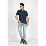 Lee Cooper Devy Erkek %100 Pamuk Pike Polo Yaka T-Shirt Açık Lacivert - 004-Mavi