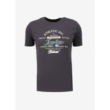 Lee Cooper Divided Erkek %100 Pamuk O Yaka T-shirt Antrasit