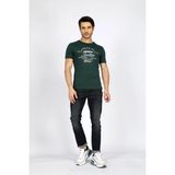Lee Cooper Divided Erkek %100 Pamuk O Yaka T-Shirt Yeşil - 10-Yeşil
