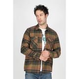 Lee Cooper Donas Erkek Dokuma Uzun Kol Gömlek - 2XL - Hardal