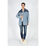 Lee Cooper Donde Kadın Jean Ceket - Denim - S