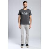 Lee Cooper Drawinglogo Erkek %100 Pamuk O Yaka T-Shirt Antrasit - 2XL - 095-Gri