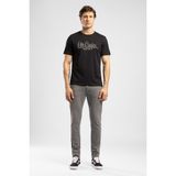 Lee Cooper DRAWOS Erkek Regular Fit %100 Pamuk Basic Bisiklet Yaka T-Shirt Siyah - 05-Siyah