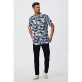 Lee Cooper Eddie Erkek %100 Pamuk Dokuma Gömlek Beyaz İndigo