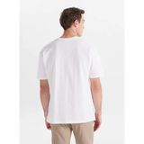 Lee Cooper Ekru Erkek Loose Fit Logo Baskılı T-Shirt 262 Lcm 242015 Aylos Ekru