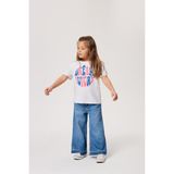 Lee Cooper Elısa Kız Çocuk O Yaka T-Shırt Off White - Beyaz - 6 Yaş
