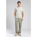 Lee Cooper Elvis Erkek %100 Pamuk O Yaka T-Shirt Taş