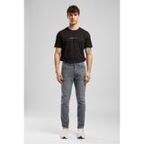 Lee Cooper Elvıs Erkek Regular Fit %100 Pamuk Baskılı Bisiklet Yaka T-Shirt Siyah