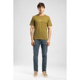 Lee Cooper Elvıs Erkek Regular Fit %100 Pamuk Baskılı Bisiklet Yaka T-Shirt Yeşil - 2XL