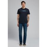 Lee Cooper Ember Erkek %100 Pamuk O Yaka T-Shirt Lacivert - 004-Mavi