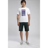 Lee Cooper Enric Erkek %100 Pamuk O Yaka T-Shirt Beyaz - 2XL