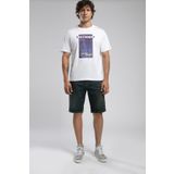 Lee Cooper Enric Erkek %100 Pamuk O Yaka T-Shirt Beyaz