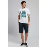 Lee Cooper Enzio Erkek %100 Pamuk O Yaka T-Shirt Beyaz - XL