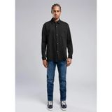 Lee Cooper Erkek Bertaus Örme Uzun Kol Gömlek 241018 Siyah
