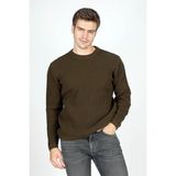 Lee Cooper Erkek Robb O Yaka Triko Kazak 241054 Haki - 2XL