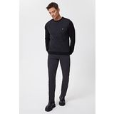 Lee Cooper Ethan Erkek O Yaka Sweatshirt Siyah-Antrasit