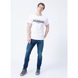 Lee Cooper Evans Erkek %100 Pamuk Bisiklet Yaka T-Shirt Beyaz - 2XL