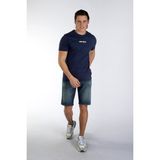 Lee Cooper Eward Erkek %100 Pamuk O Yaka T-Shirt Lacivert - 004-Mavi