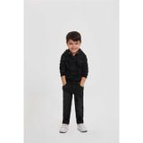 Lee Cooper Faxon Erkek Çocuk %100 Pamuk Kapüşonlu Sweatshirt Siyah Kamuflaj