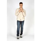 Lee Cooper Francis Erkek Dokuma Uzun Kol Gömlek Bej