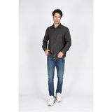 Lee Cooper Francis Erkek Dokuma Uzun Kol Gömlek Gri - 2XL